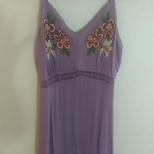 Embroidered maxi dress